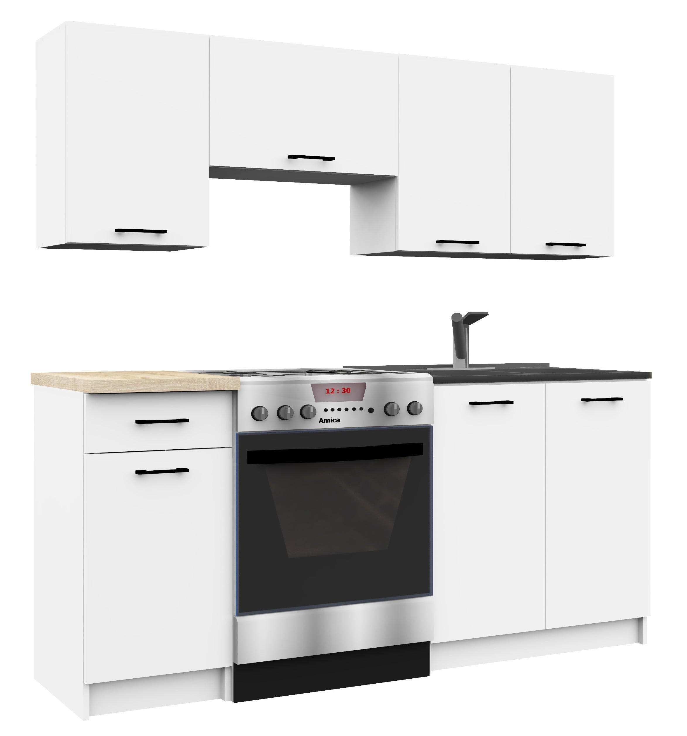 RAUMHIRSCH FURNITURE KUCHYŇSKÝ BLOK Bílá 203/180/46