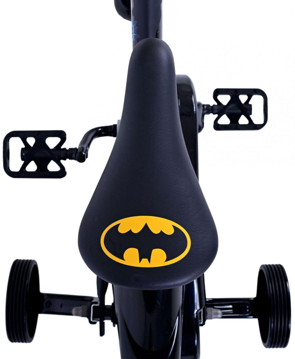 KINDERFAHRRAD DC Batman - Jungen - 12 Zoll - Rücktritt + Handbremse- Schwarz - Schwarz, Metall (42cm) - TPFSports