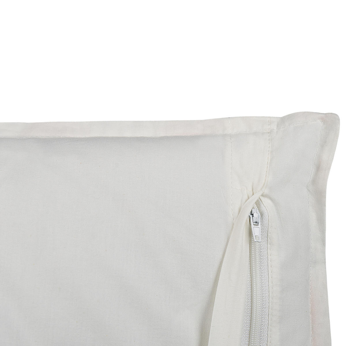 DEKOKISSEN Cremeweiß 45/45 cm Meadia - Ecru, Naturmaterialien/Textil (45/45cm) - Beliani