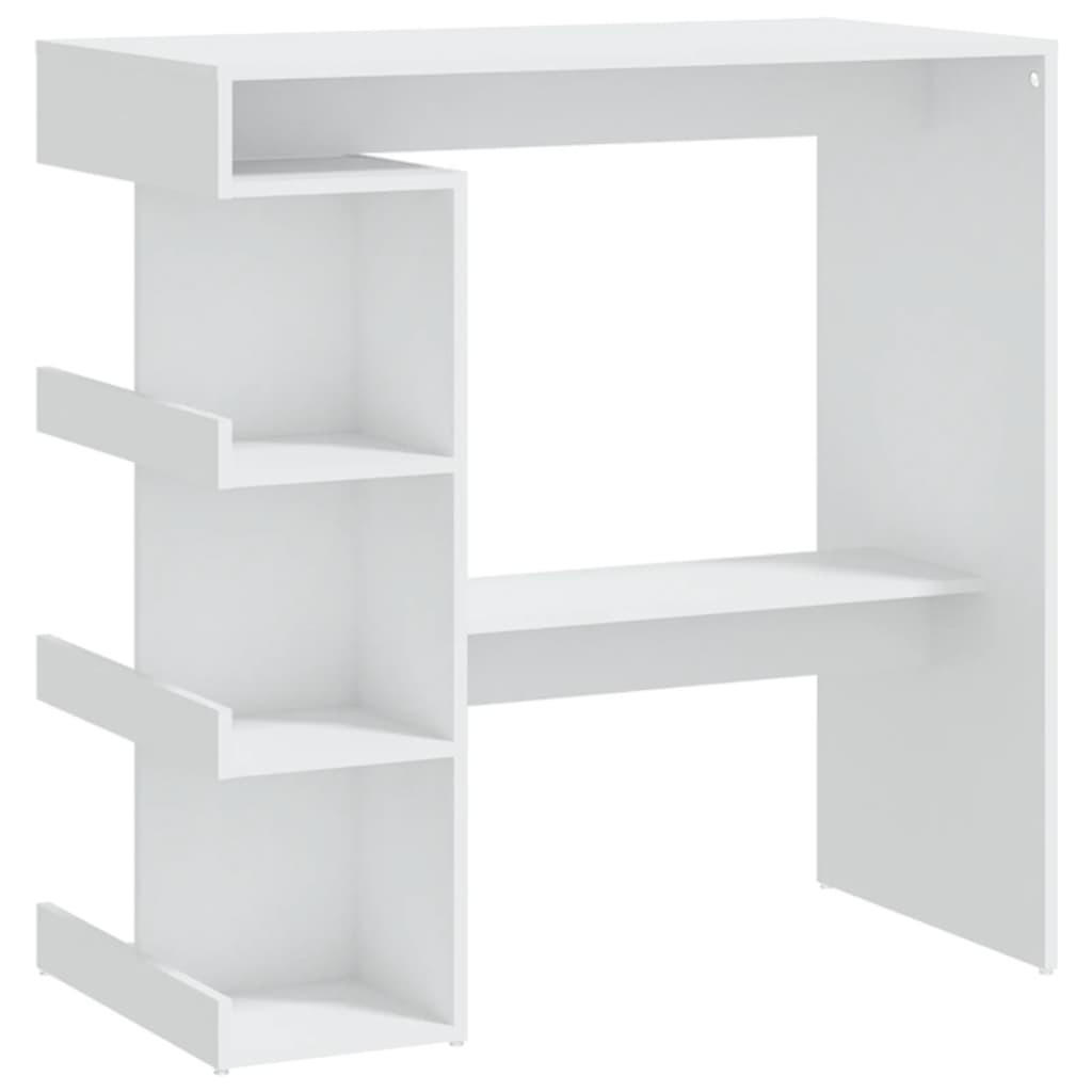vidaXL Bartisch Weiß 100x101.5x50 cm