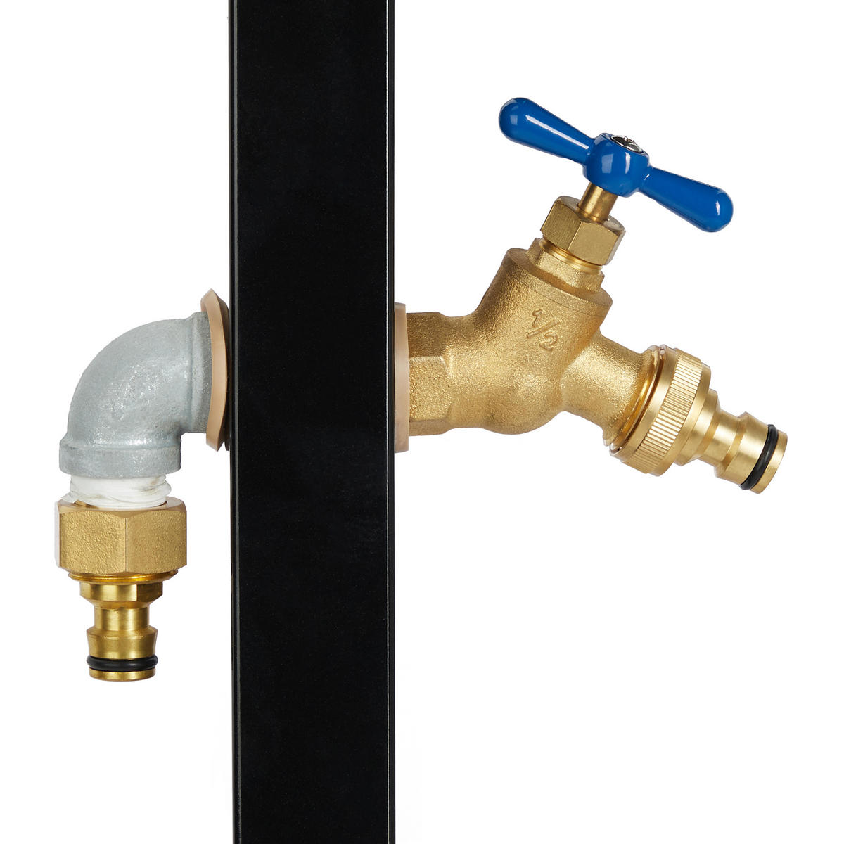 ZAPFSTELLE - Schwarz, Metall (33/107.5/18cm) - Relaxdays