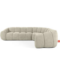 ECKSOFA RECHTS FLAVA, Ecru - Ecru, Holz/Holzwerkstoff (310/230cm) - KONSIMO®
