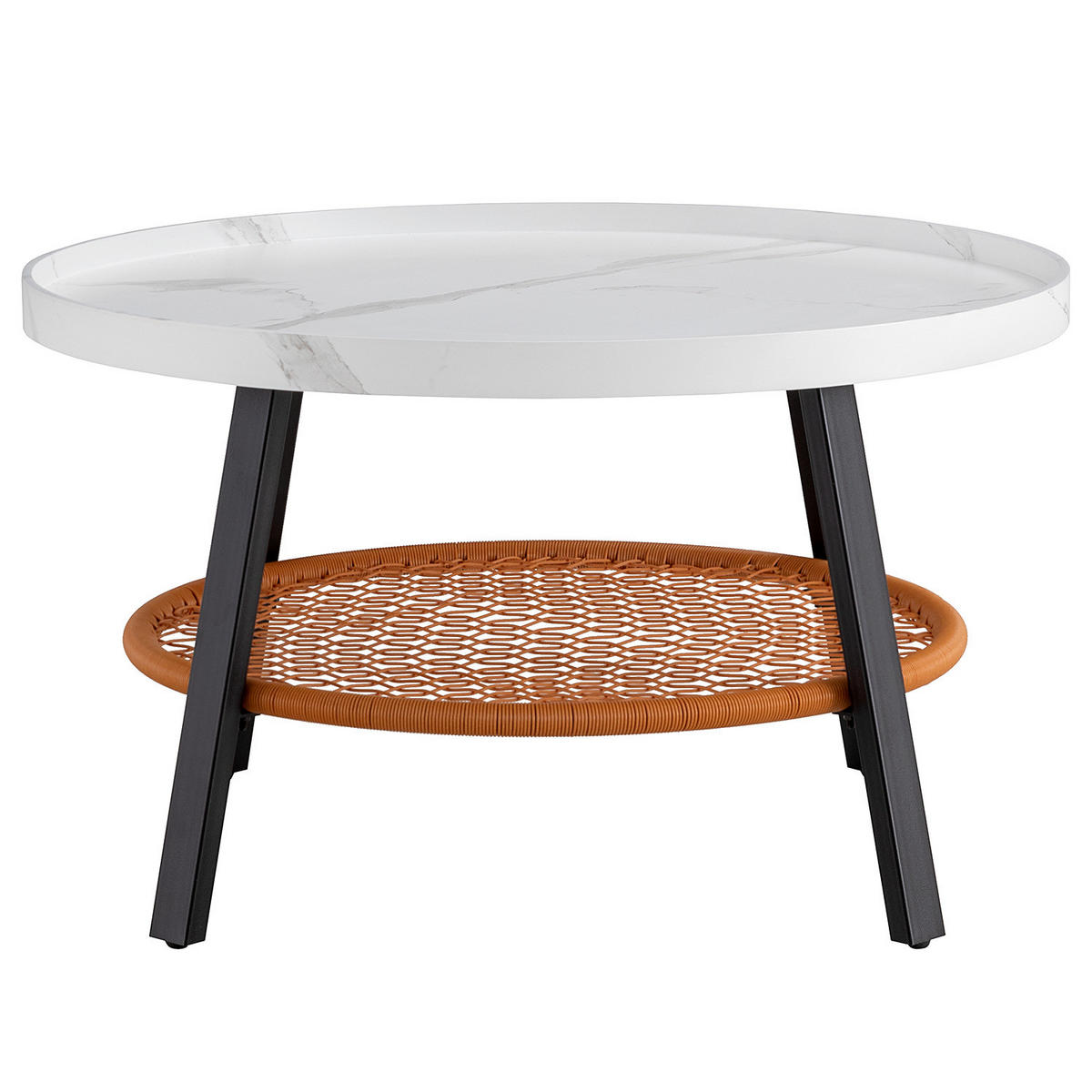 COUCHTISCH - Weiß, Holzwerkstoff/Kunststoff (80/80/45cm) - home24