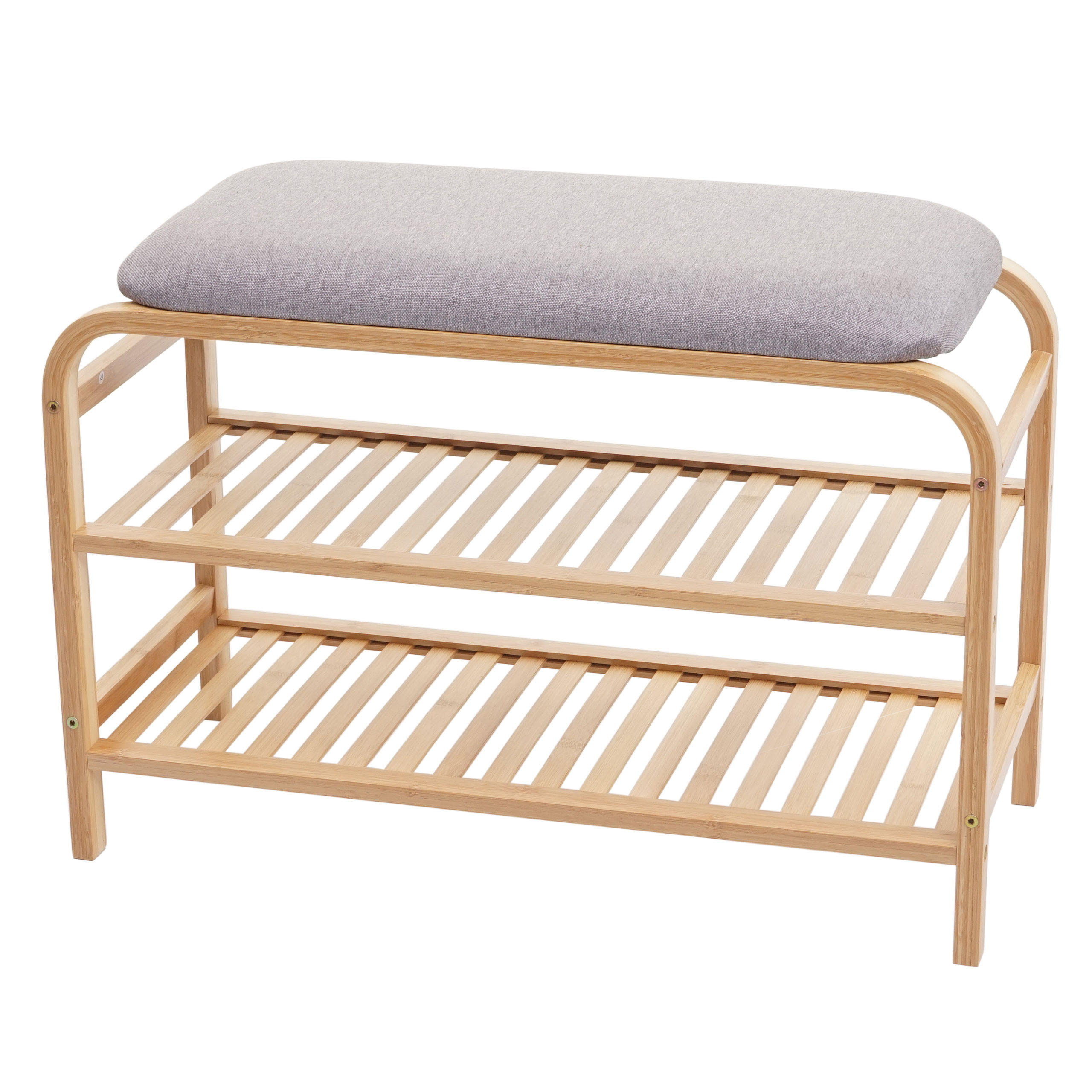 SCHUHREGAL Braun, Grau - Braun/Grau, Holz (70/50/30cm) - MCW
