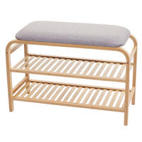SCHUHREGAL Braun, Grau - Braun/Grau, Holz (70/50/30cm) - MCW