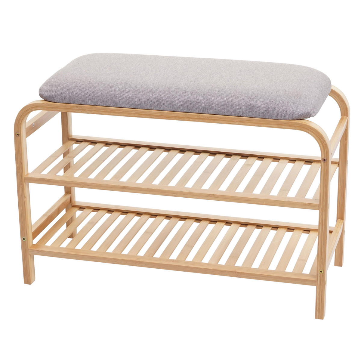 SCHUHREGAL Braun, Grau - Braun/Grau, Holz (70/50/30cm) - MCW