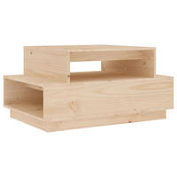 COUCHTISCH 80x55x40,5 cm Massivholz Kiefer - Braun, Holz (80/55/40.5cm) - furnicato