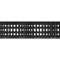 SICHTSCHUTZSTREIFEN Design Vlies Bubble für Doppelstabmatten Schwarzgrau 2,6m - Schwarz, Kunststoff (260/19cm) - ZAUN|ZU