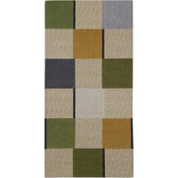 TEPPICH Flur Wolle & Baumwolle ARON Grün 60x240 cm - Grün, Naturmaterialien (60/240cm) - Novatrend