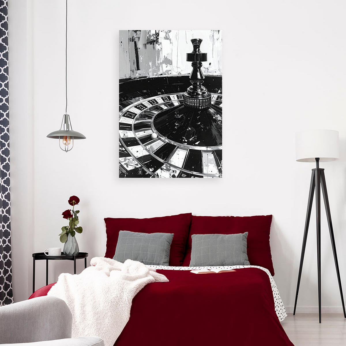 LEINWANDBILD Popkultur 80x120cm - Schwarz, Textil (80/120cm) - Feeby