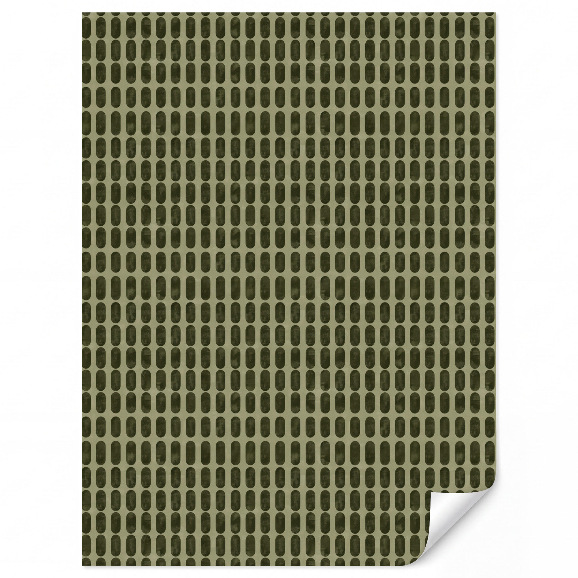 OnlyWow Tapete Olivgrün 160x220 cm