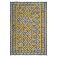 HANDWEBTEPPICH Kelim Gashgai Gelb 234/165 cm Schurwolle - Gelb, Textil (165/234cm) - Looma