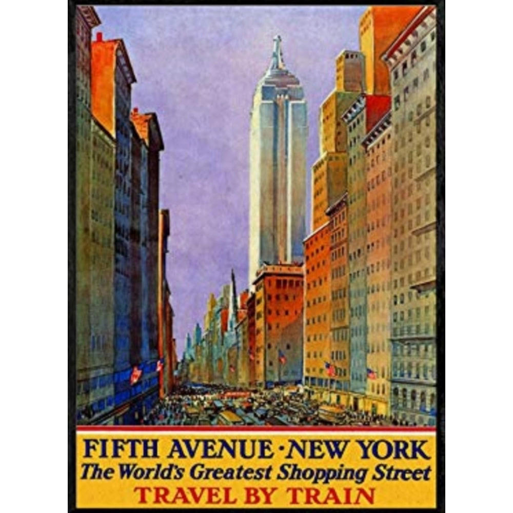 POSTER Amerika Fifth Avenue New York A3 Rahmenlos - Klar, Papier (29.7/5/42cm) - Nacnic