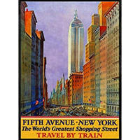 POSTER Amerika Fifth Avenue New York A3 Rahmenlos - Klar, Papier (29.7/5/42cm) - Nacnic