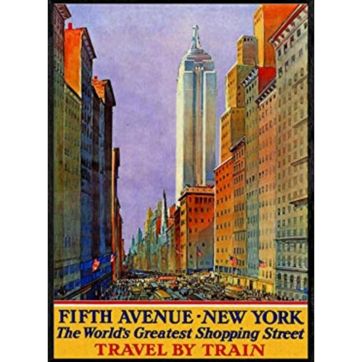 POSTER Amerika Fifth Avenue New York A3 Rahmenlos - Klar, Papier (29.7/5/42cm) - Nacnic