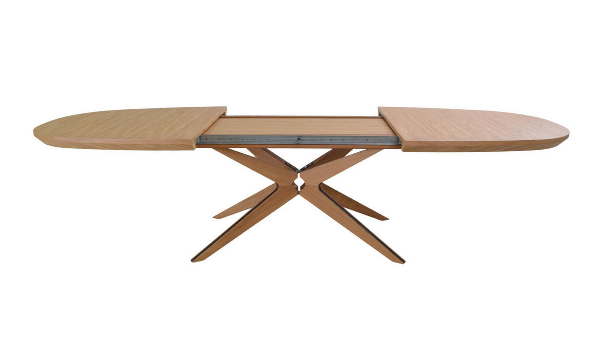 ESSTISCH BASTION Ausziehbar 200 - 300 / 110 x 76 cm - Eichefarben, Holz (200/110/76cm) - MASSENO