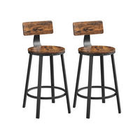 BARSTUHL 2ER-SET - Braun, Holzwerkstoff (37/89/37cm) - Hansiro