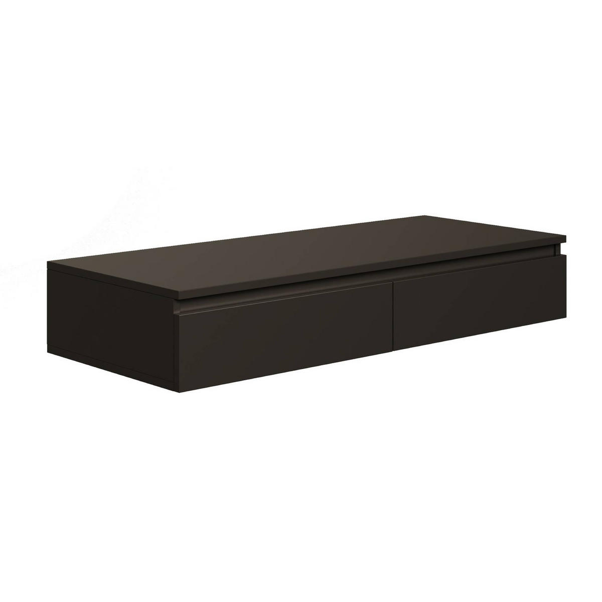 HÄNGESCHREIBTISCH Bemmi Schwarz 120 cm - Schwarz, Holzwerkstoff (50/120/19cm) - Selsey