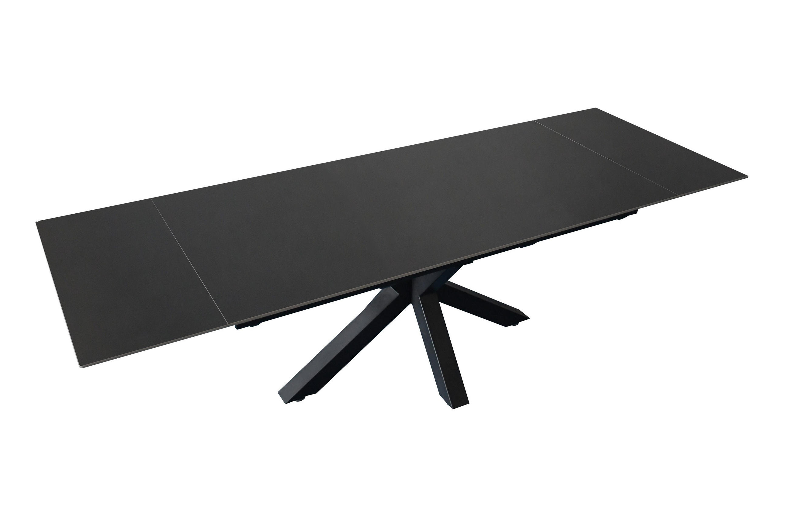 ESSTISCH MIMO - Dunkelgrau/Schwarz, Keramik (90/180/76cm) - SAM