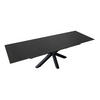 ESSTISCH MIMO - Dunkelgrau/Schwarz, Keramik (90/180/76cm) - SAM
