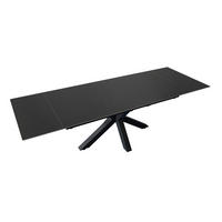 ESSTISCH MIMO - Dunkelgrau/Schwarz, Keramik (90/180/76cm) - SAM