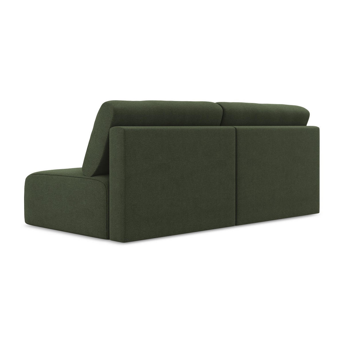 3-SITZER SOFA mit Schlaffunktion Strukturstoff Stoff Grün - Blau/Schwarz, Kunststoff/Textil (216/79/102cm) - LaMiaSofa