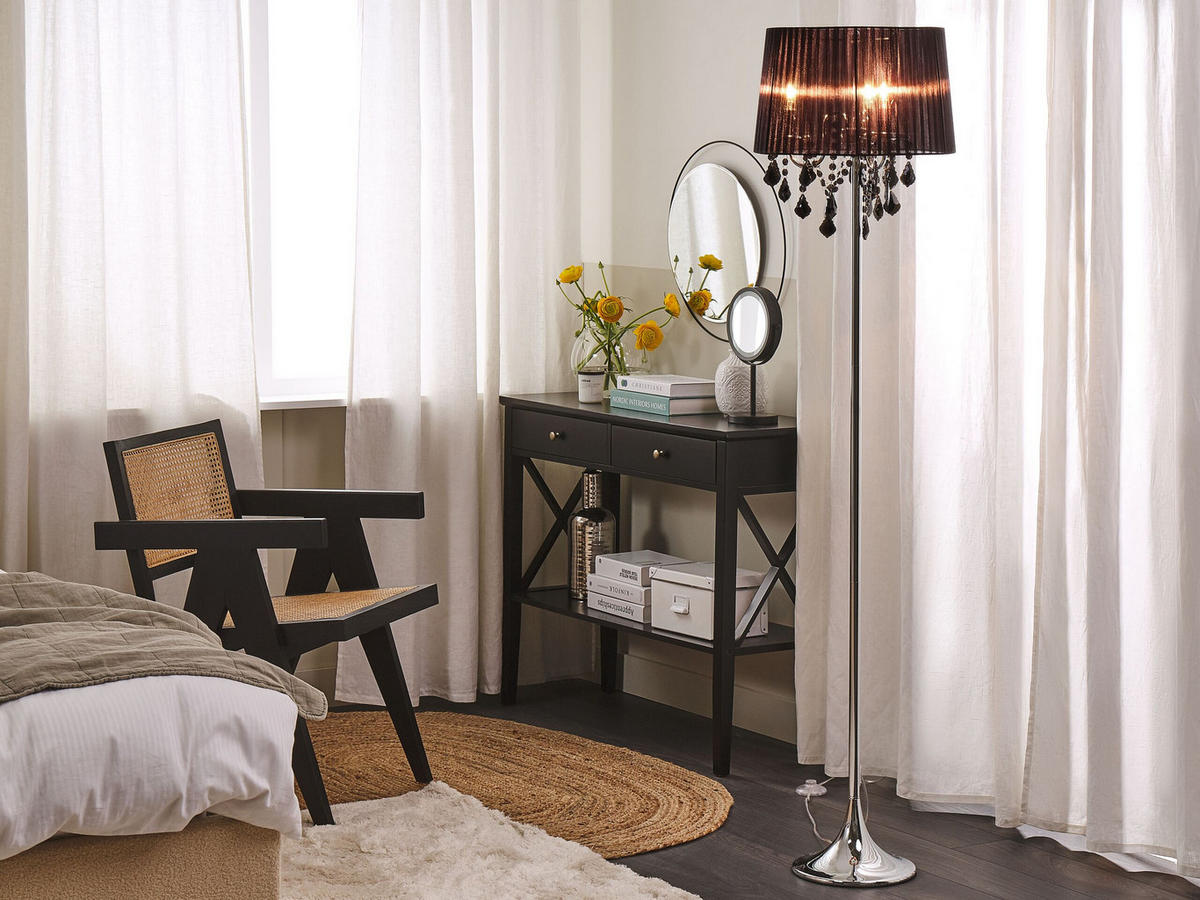 STEHLAMPE Evans 40/40/165 cm - Schwarz, Metall (40/40/165cm) - Beliani