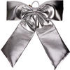 SCHLEIFE Basic Silber 68X80 cm Kunststoff - Silberfarben, Kunststoff (68/80/68cm) - Mondex