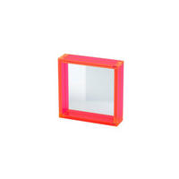 BILDERRAHMEN Tokio, Acryl, Orange, 10 x 10 cm - Orange, Kunststoff (12.7/3.5/12.7cm) - Gift Company