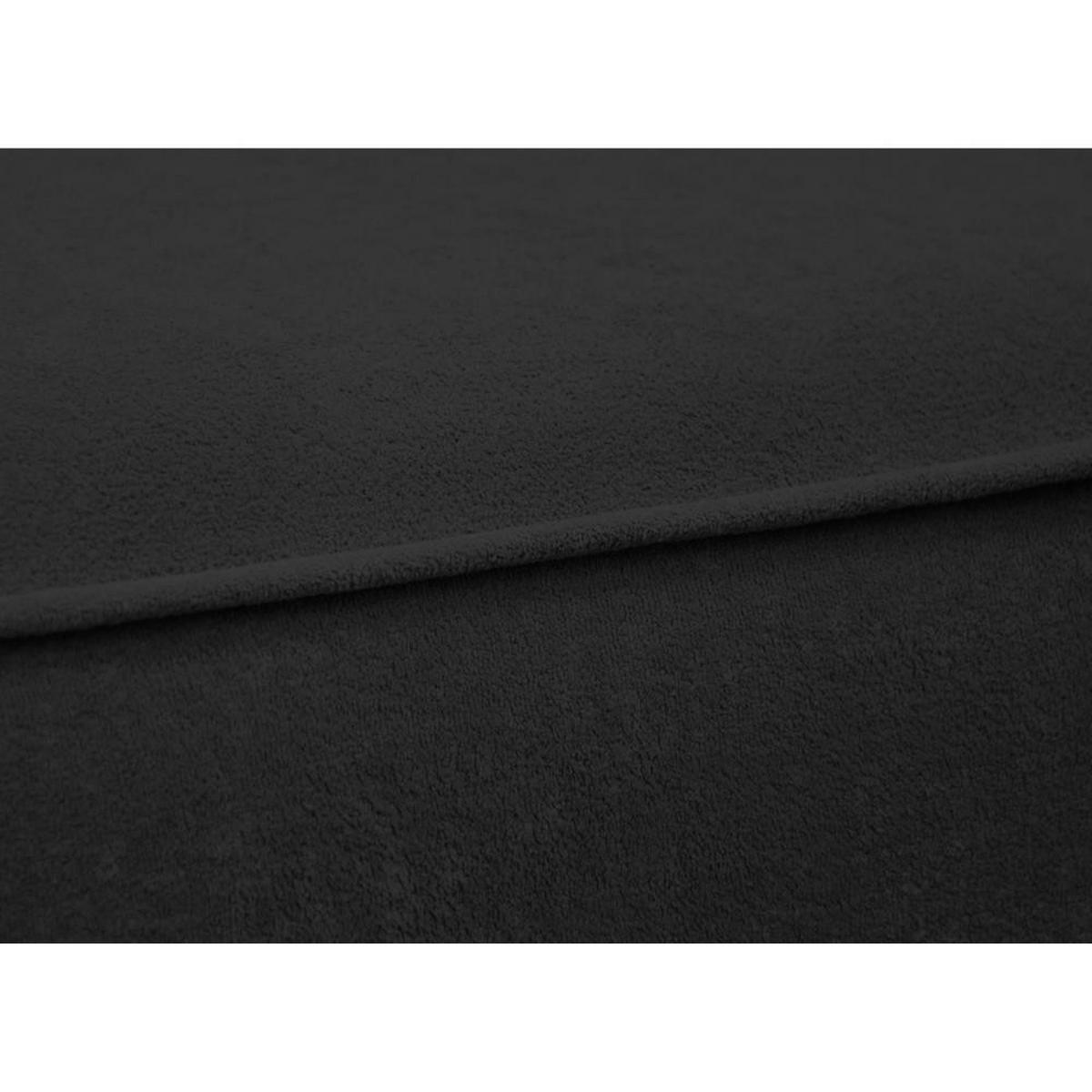 ECKSCHLAFSOFA Carlos schwarz - Schwarz, Kunststoff/Textil (265/170cm) - Beautysofa