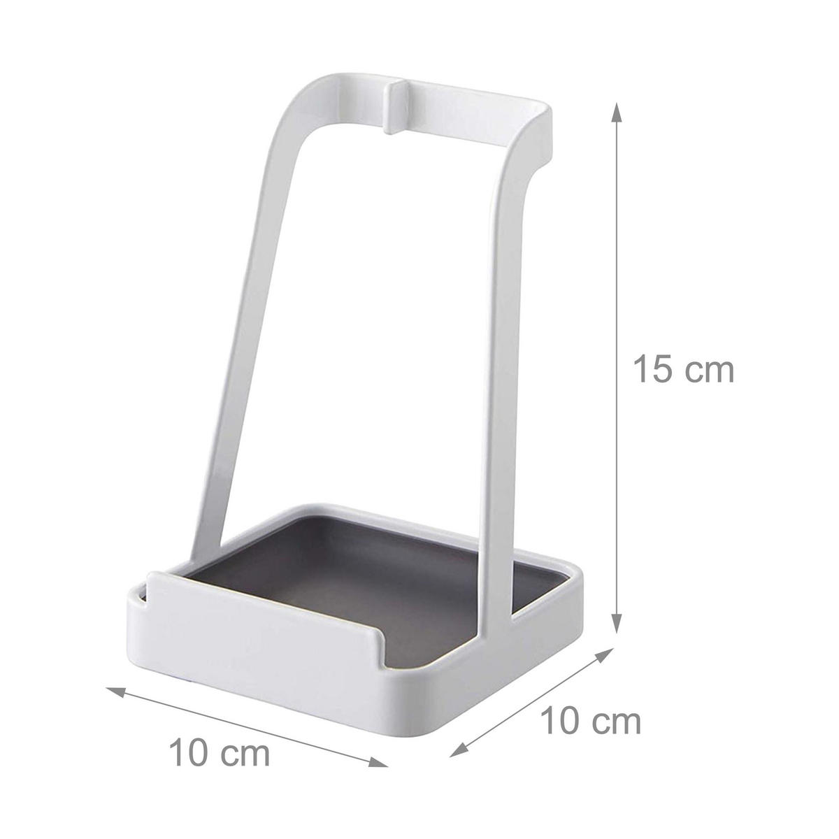KOCHLÖFFEL-STÄNDER - Weiß, Kunststoff/Metall (10/15/10cm) - Relaxdays