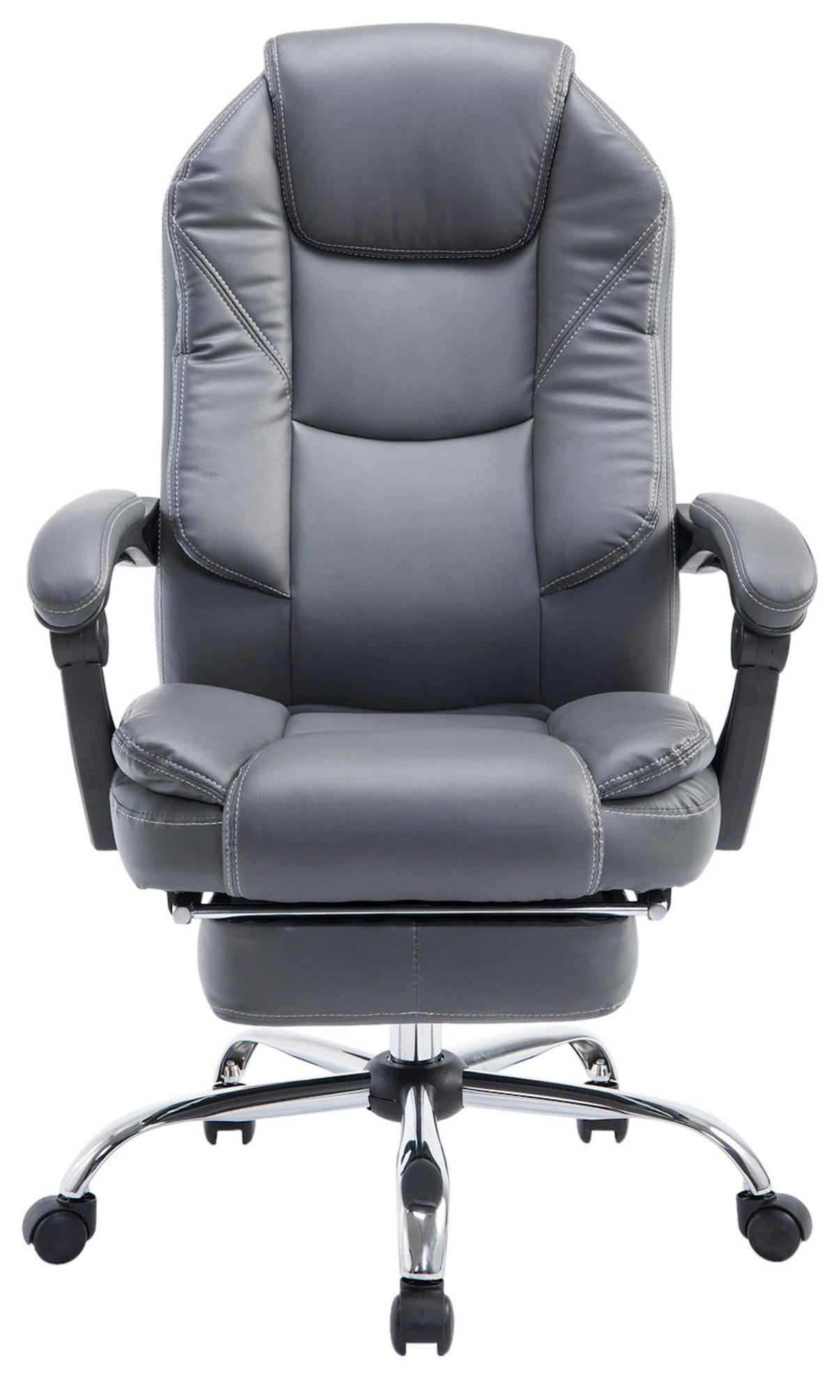 BÜROSTUHL Castan, Grau - Grau, Textil/Metall (67/124/64cm) - TPFLiving