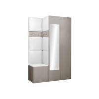 GARDEROBEN-SET Orion XXVI - Kaschmir/Weiß, Holzwerkstoff/Kunststoff (116/186/46cm) - MIRJAN24