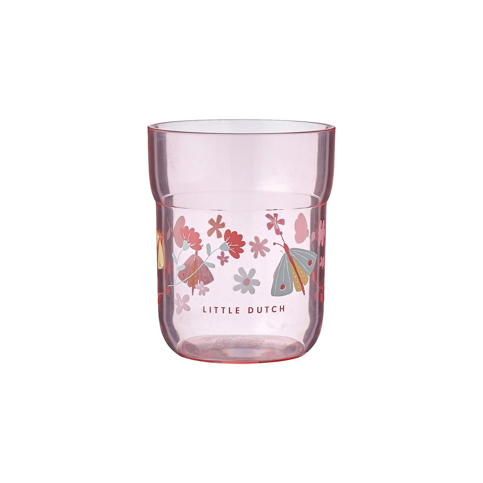KINDER-TRINKGLAS Mio Flowers & Butterflies 250 ml - Pink, Kunststoff (0.25L) - Mepal