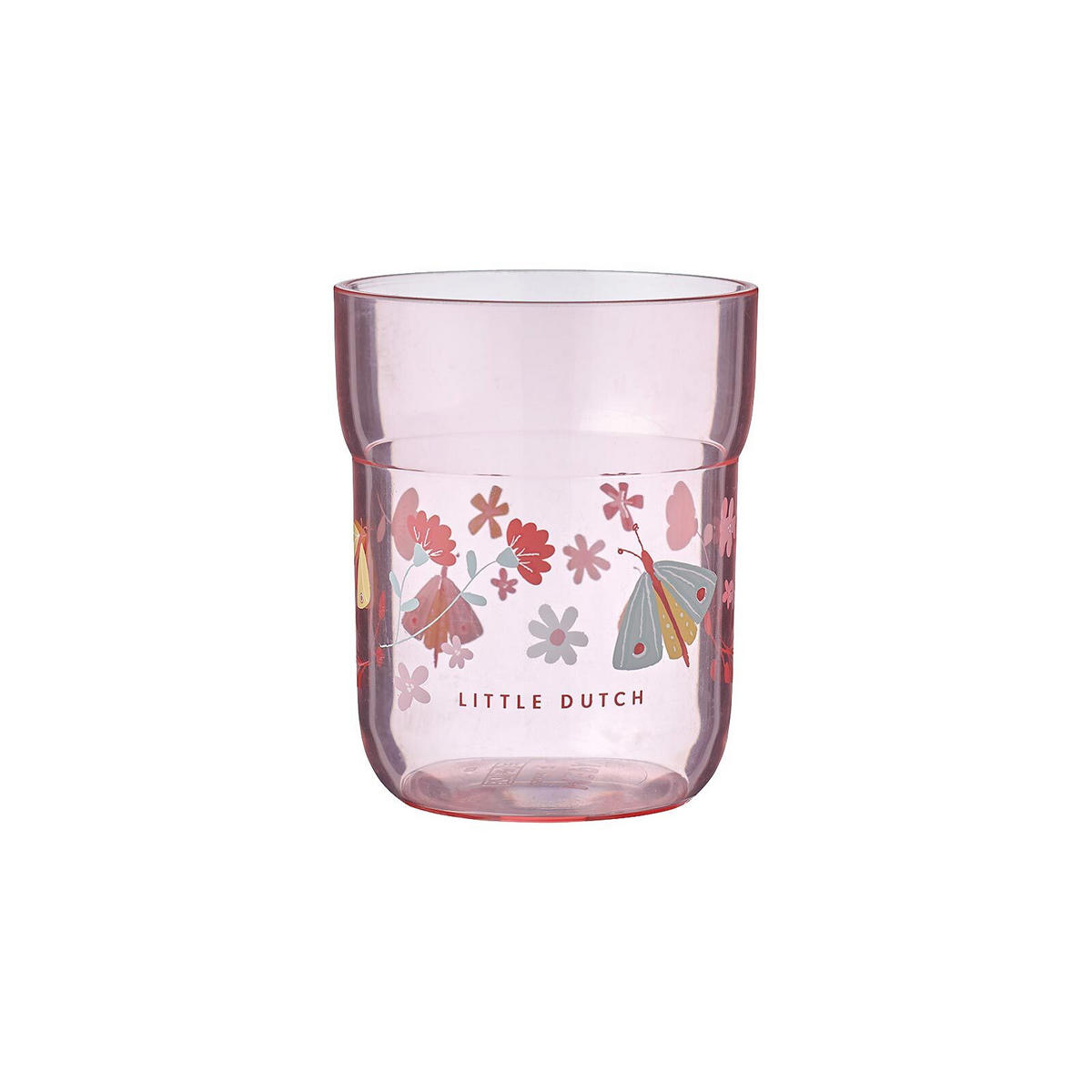 KINDER-TRINKGLAS Mio Flowers & Butterflies 250 ml - Pink, Kunststoff (0.25L) - Mepal