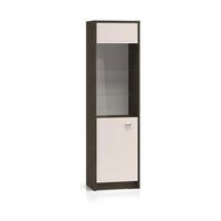 VITRINE – 55 cm – Avante – Kaschmir / Eichefarben - Kaschmir/Eichefarben, Holzwerkstoff (55/195/40cm) - hi-markt