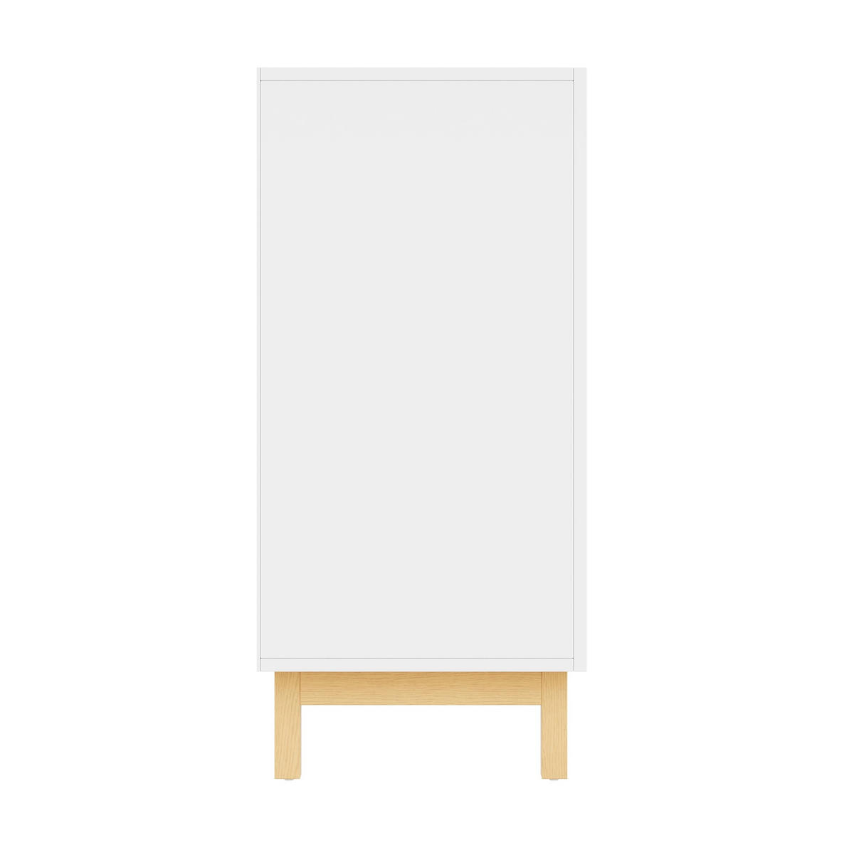 SIDEBOARD aus Spanplatte 120,5x42x96 cm Weiß mit 3 Türen und offenem Fach - Weiß, Holzwerkstoff (120/96/42cm) - IVMEU
