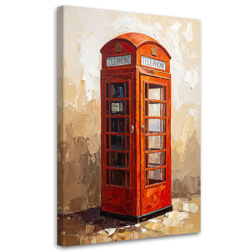 Feeby Leinwandbild Rot 60x90 cm