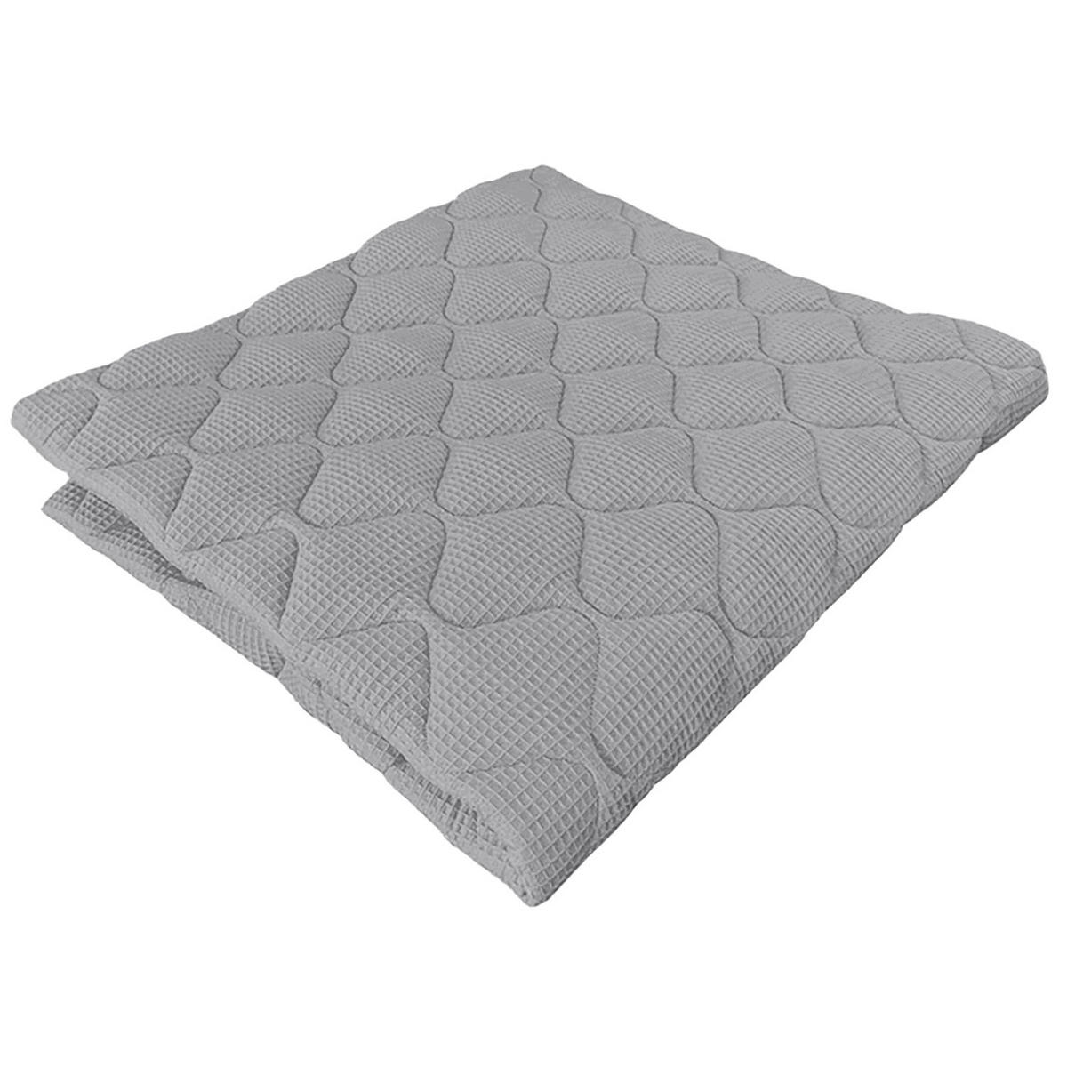 KRABBELDECKE 120x120cm Hellgrau - Hellgrau, Textil (120/120cm) - Sanosoft