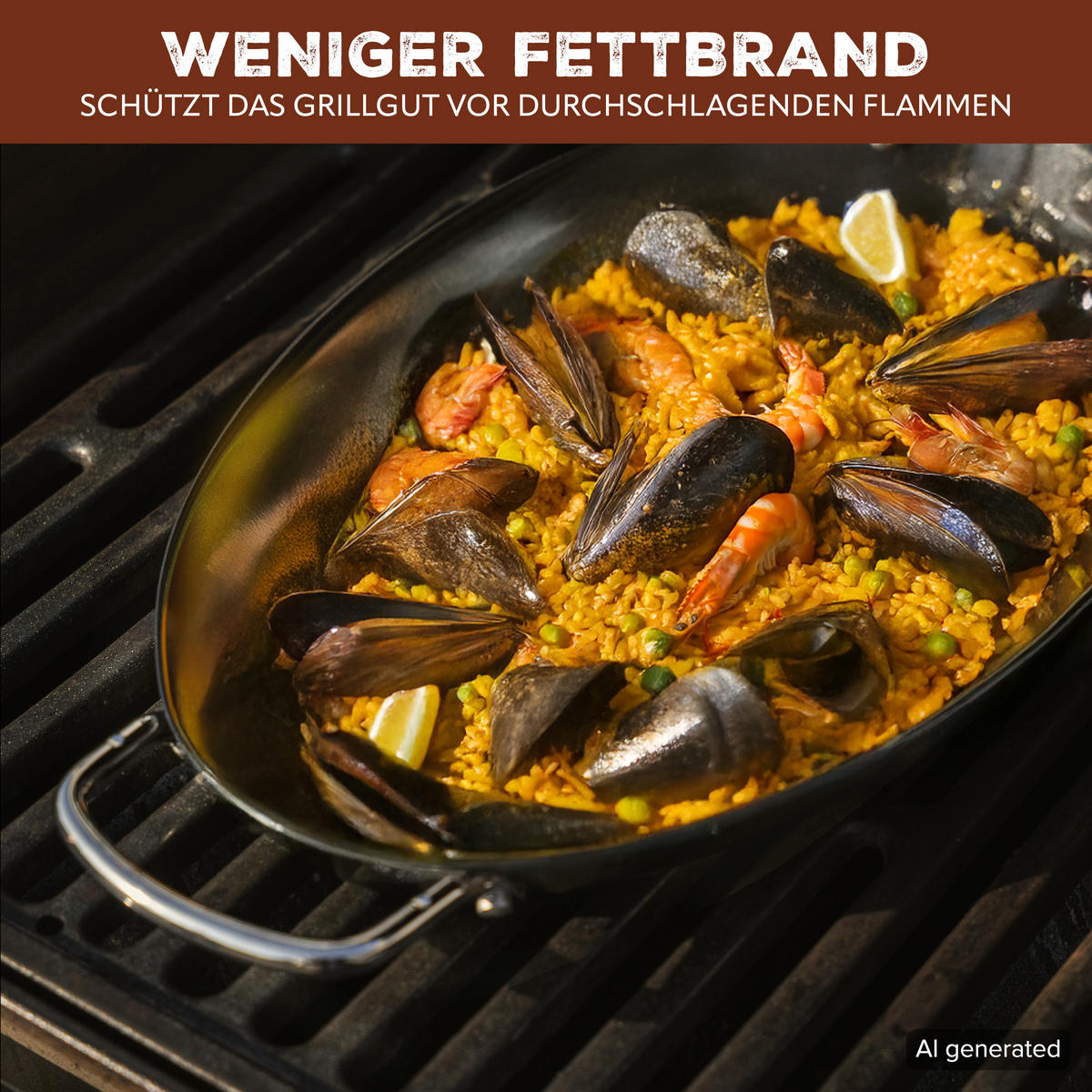 FISCH-GRILLPFANNE 2er-Set, schwarz, Metall - Schwarz, Metall (39.5/3.5/20.5cm) - bremermann