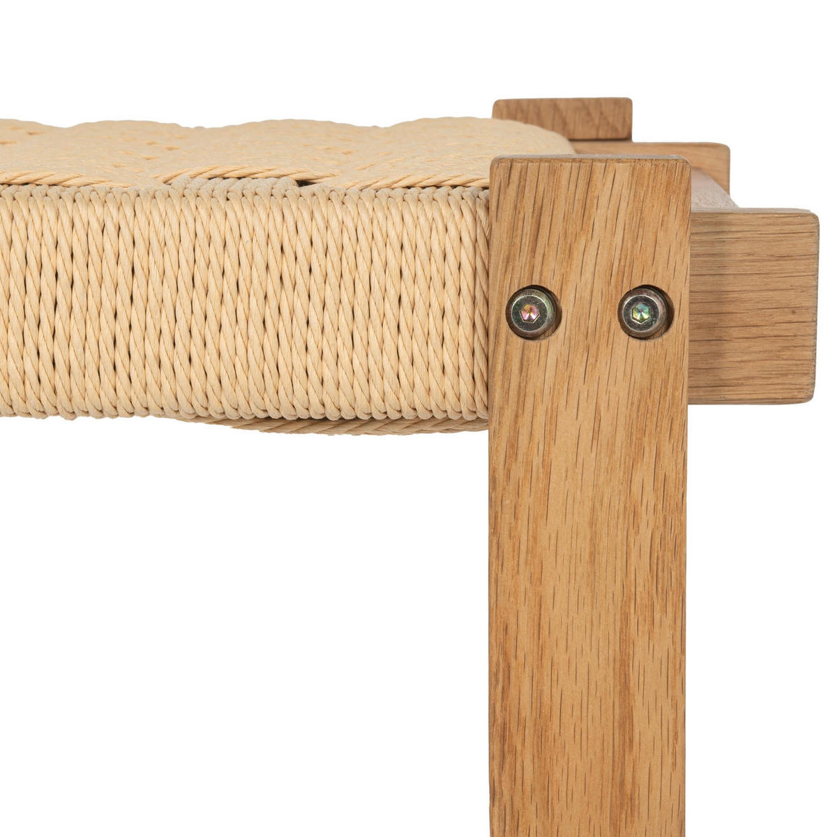 SITZBANK 110/38/47 cm Rattan / Eiche Wildeiche - Honigeiche/Eichefarben, Holz/Papier (110/47/38cm) - Furnhouse