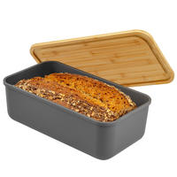 BROTKASTEN, grau - Grau, Kunststoff (40/12.5/23cm) - bremermann