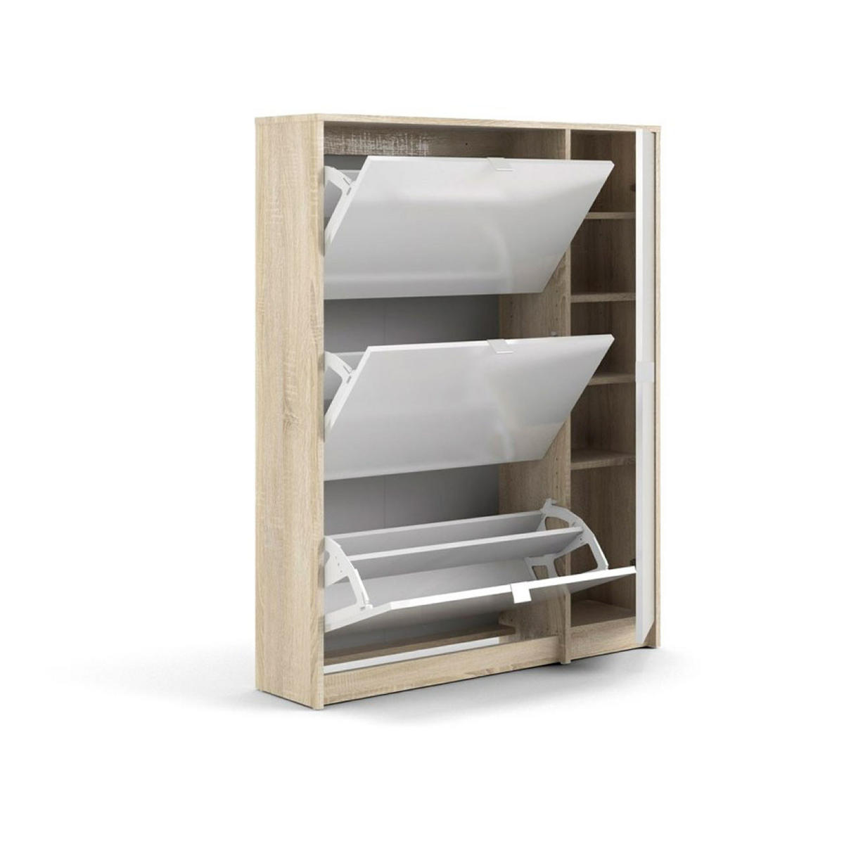 SCHUHKIPPER Eiche Dekor - Eiche Wotan, Holzwerkstoff (99/124/24cm) - ebuy24