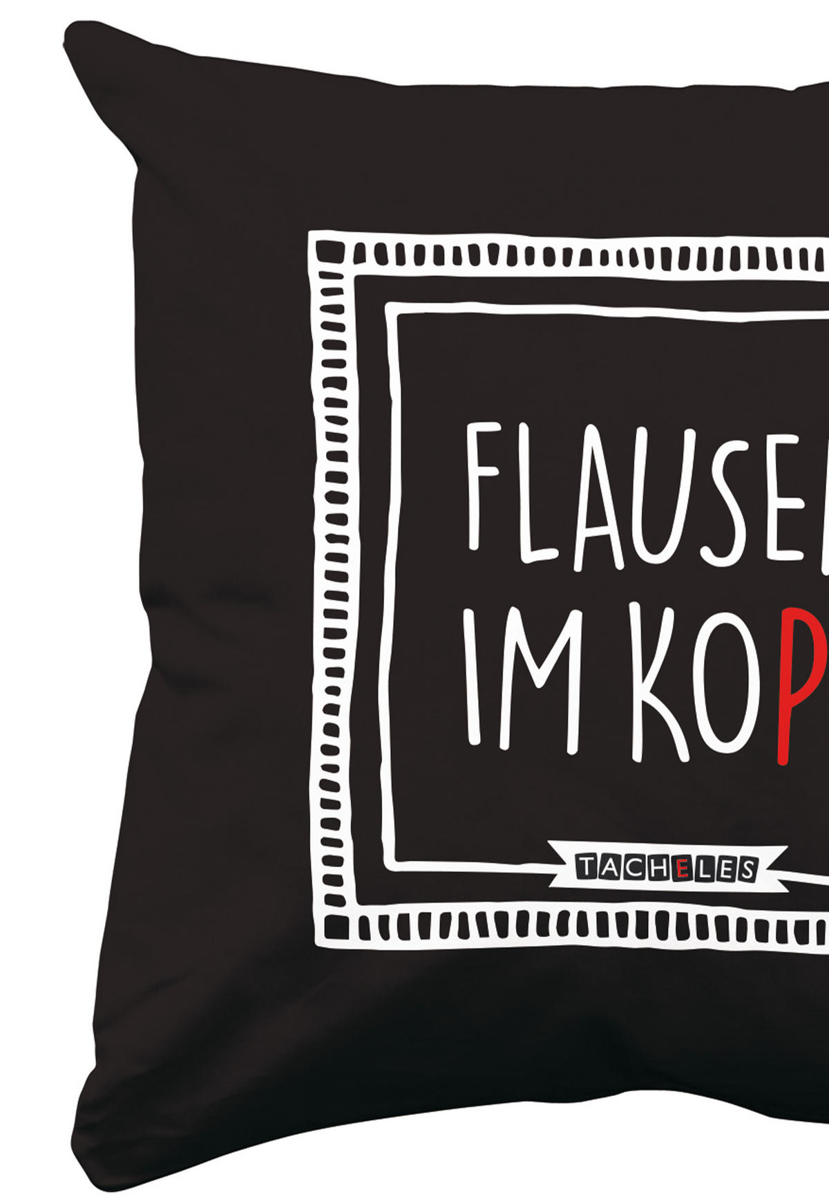 ZIERKISSEN Tacheles Schwarz 30 x 30 cm - Multicolor, Textil (30/30cm) - United Labels