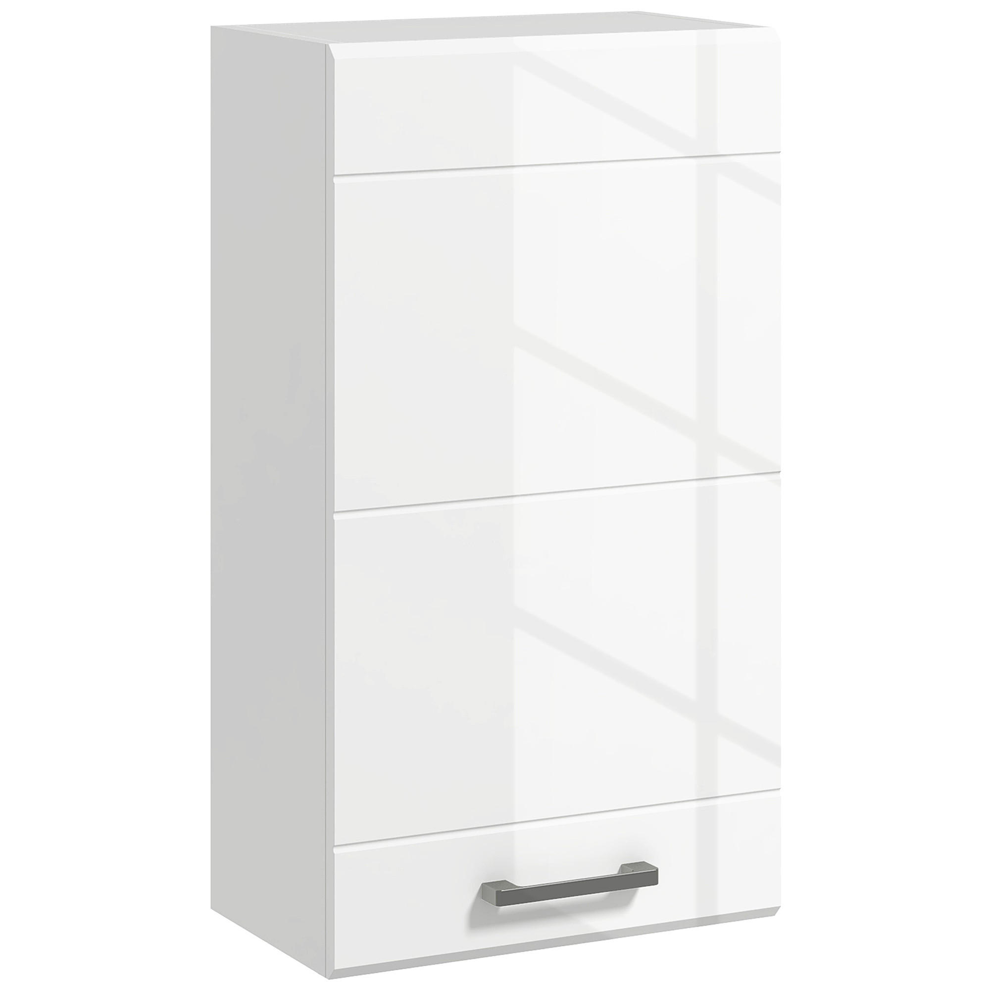 HÄNGESCHRANK DE-15880 3 Ebenen mit verstellbarem Einlegeboden Weiß - Weiß, Holzwerkstoff (22.5/70/37cm) - ComfortXL