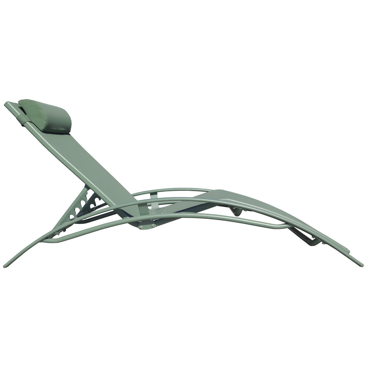 LIEGESTÜHLE Galapagos Salbeigrün und Salbeigrün 2er-Set - Grün, Metall (63/82/173.5cm) - Happy Garden