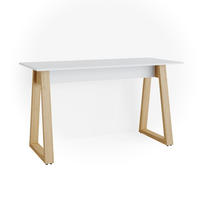 SCHREIBTISCH Nautica Weiß 138 x 60 cm - Eichefarben/Weiß, Holzwerkstoff (60/138/77cm) - Vicco