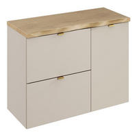 WASCHTISCHUNTERSCHRANK 100 cm 3Teile - Dalia Cashmere D BM356 in Kaschmir/Matt - Kaschmir, Holz (100/50/48cm)