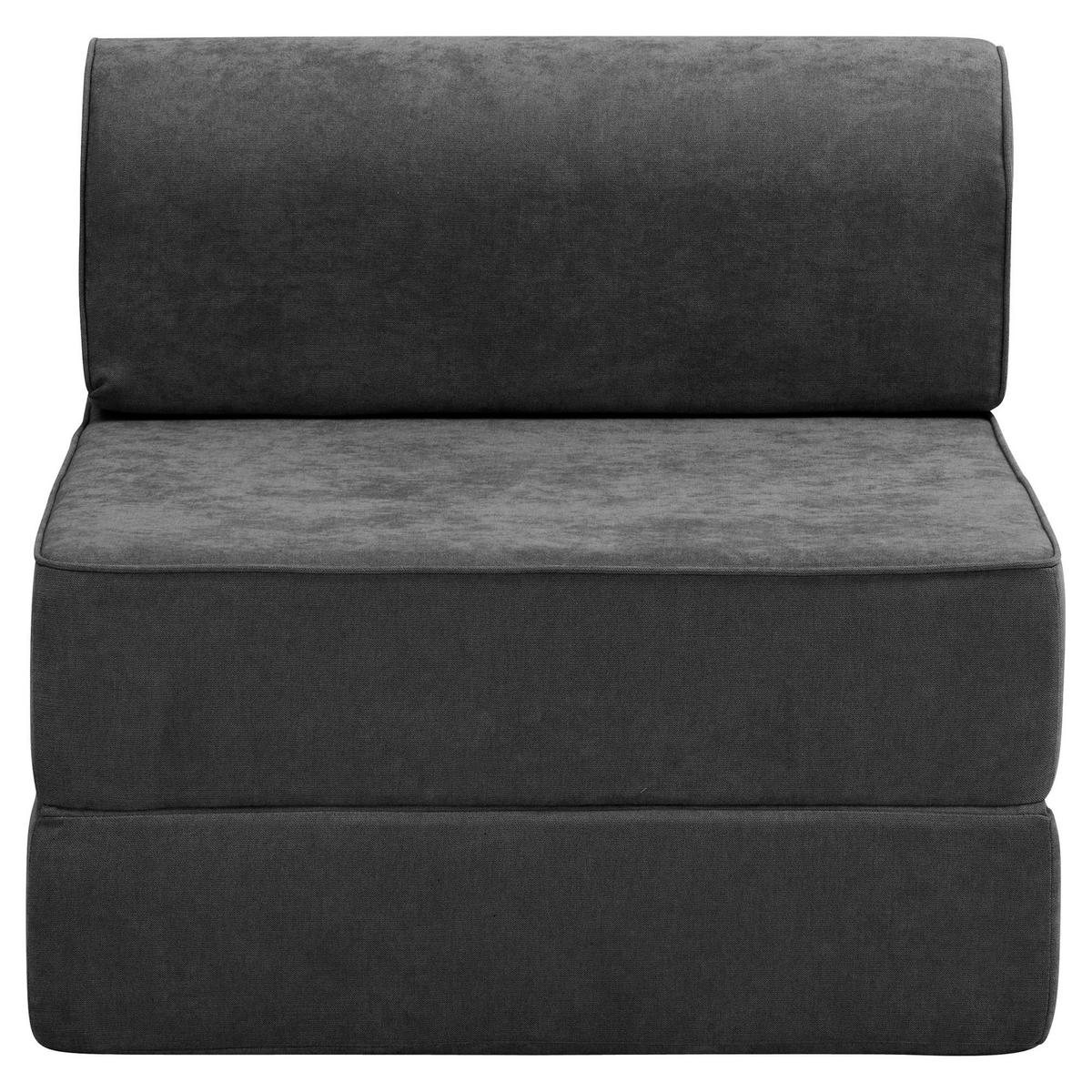 FALTSESSEL Katusha Flachgewebe anthrazit - Anthrazit, Kunststoff (80/71/80cm) - 58aufmkessel