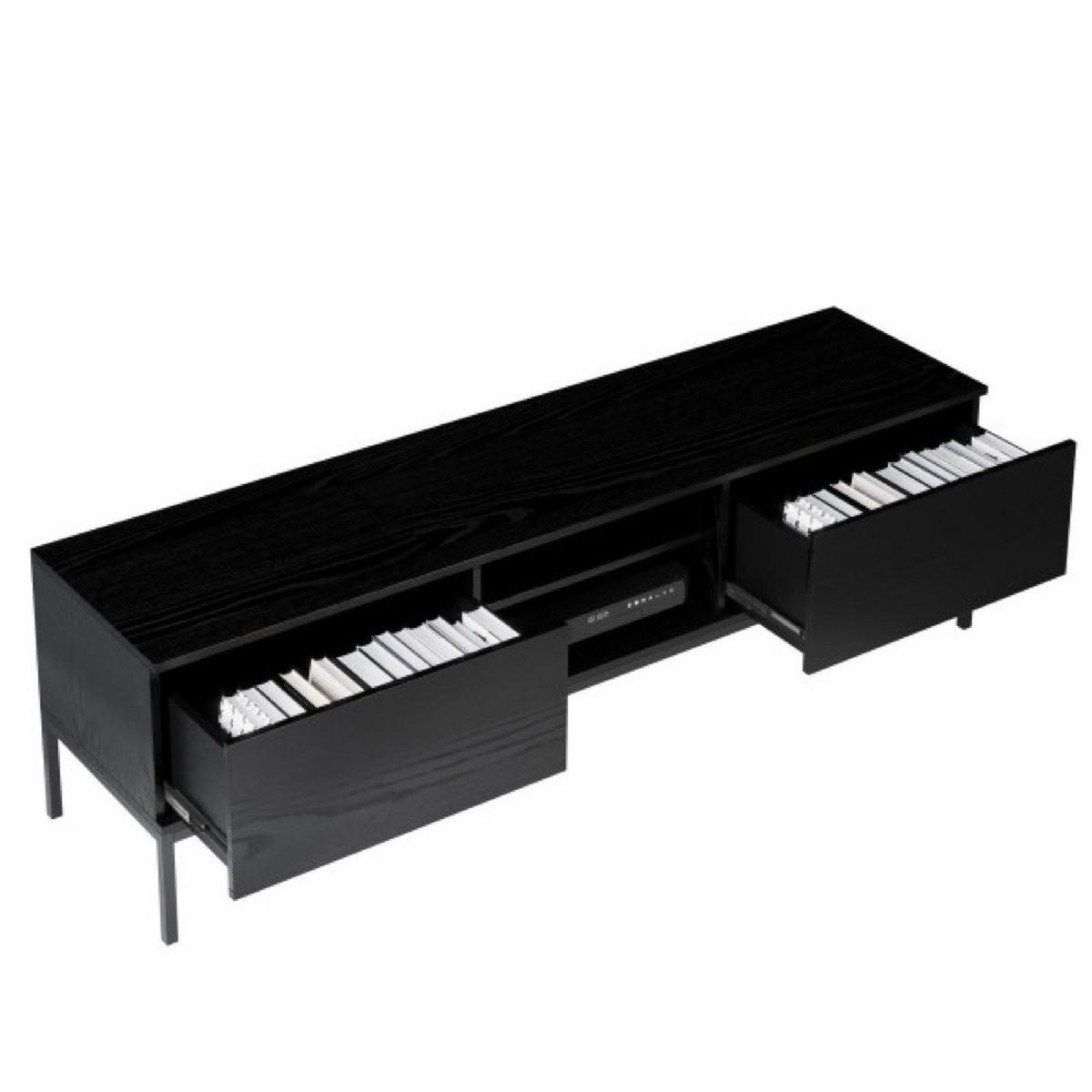 TV-SCHRANK Schwarz Industrial - Schwarz, Holzwerkstoff (170/49/41cm) - Sepro Meble